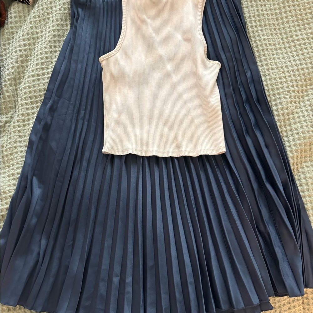 Elegant White Mock Neck Tank Top
